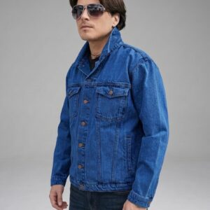 Chompa Jean Hombre Alberto Clasica Azul