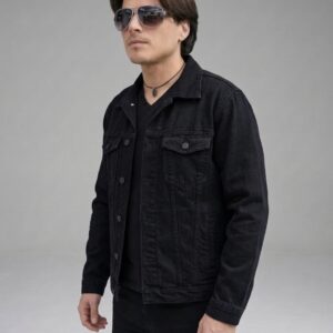 Chompa Jean Hombre Alberto Clasica Negro